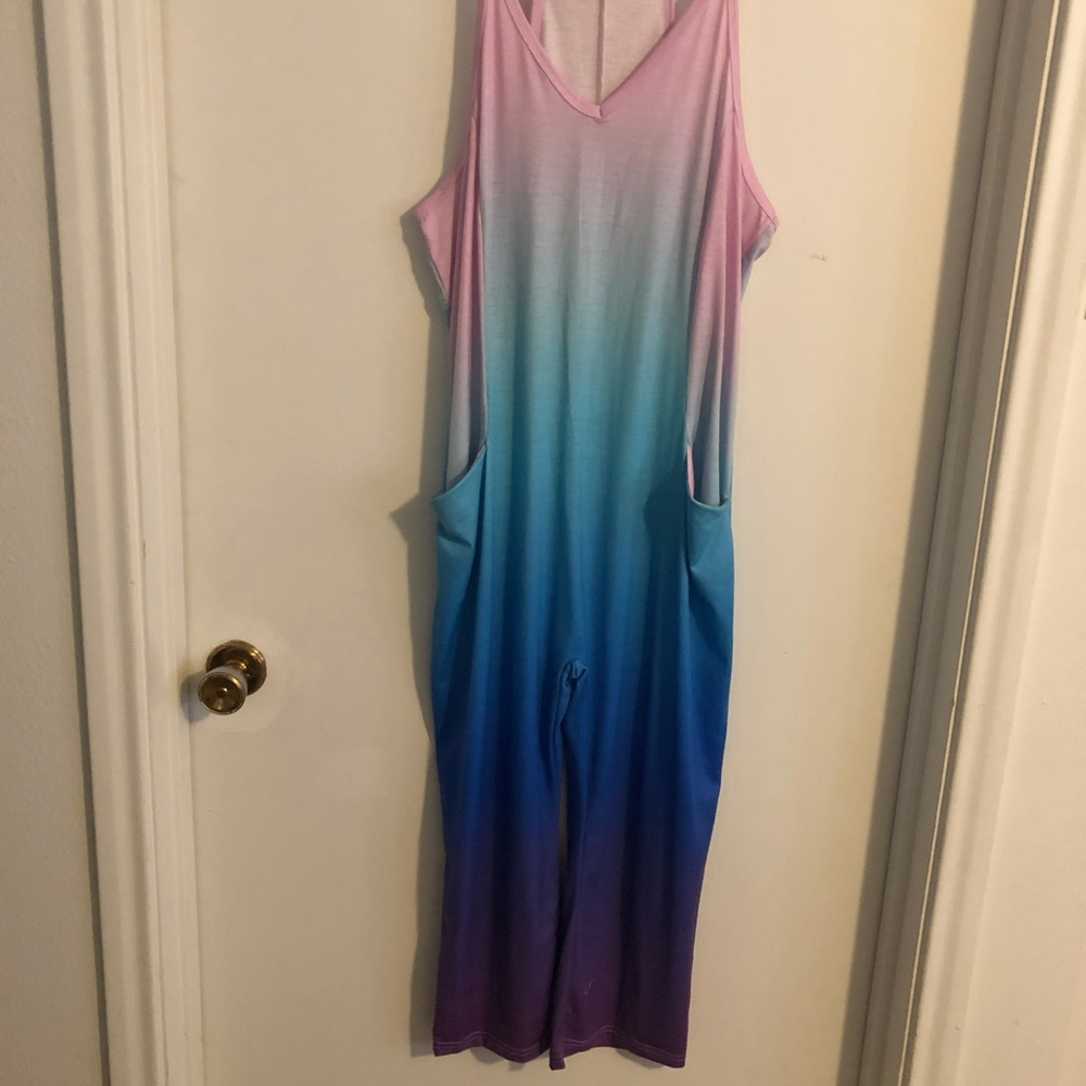 Multicolor loose fit jumpsuit